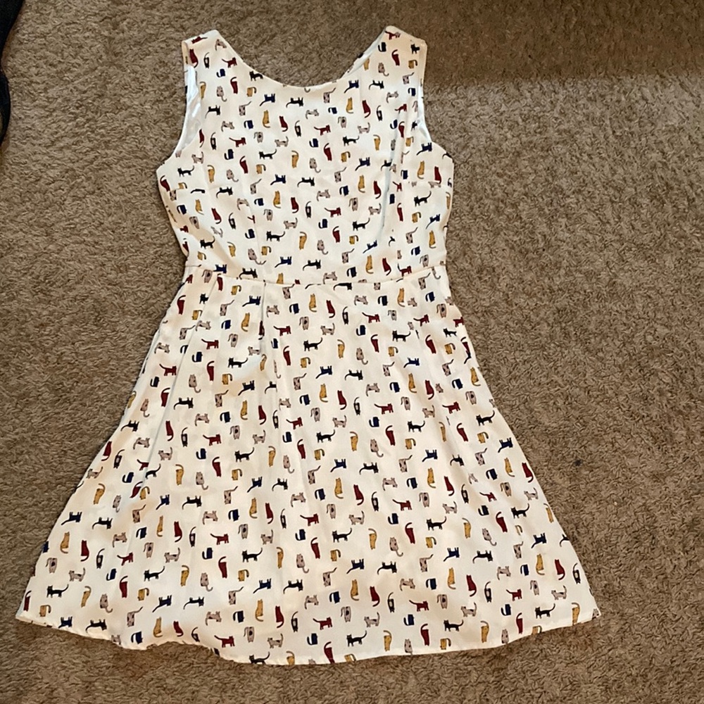 Kitten Print Children’s Dress